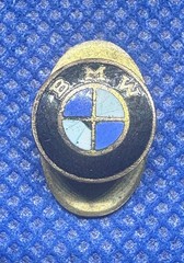 BMW Badge Pin Vintage Enamel 11 mm Buttonhole 1950’s-1970s Emblem blue white