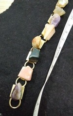 1950s Natural Stone Bracelet Vintage 20cm Old Jewelry Rare