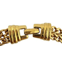 Vintage Monet Herringbone Classic Old Money Chic Gold Tone 17″ Chain Necklace