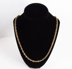 Vintage American Jewelry Chain Co. USA 12K Gold Filled Oval Link Necklace 26.5″