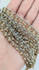 Vintage NECKLACE Clip EARRINGS Jewelry SET Multi Strand Faux Pearl