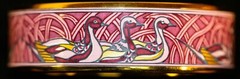 Rare Hermes Vintage Purple Duck Bangle Bracelet
