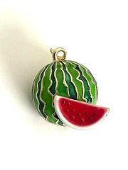 Cute Watermelon Alloy Metal Gold Tone Brooch Pin Jewelry WM84