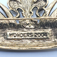 Vintage WONDERS 2004 ”Masters of Florence Medici” Rhinestone Crown Brooch Pin