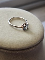 Vintage Jewelry BEAUTIFUL Sterling Silver Ring 💍 With Blue Topaz 💙 Stone