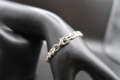 Vtg Sterling Silver Mariner or Anchor Link Bracelet 925 6.5″ Beautiful
