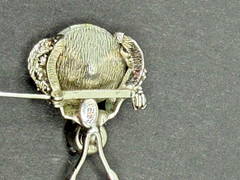 Vintage Signed WEISS AB Austrian Crystal Rhinestone Beetle Bug Fly Insect Brooch