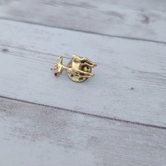 Vintage Pin / Brooch Rudolf the Red Nose Reindeer Christmas
