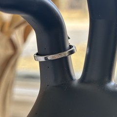 Vintage Signed 18KT HGE Cluster Cocktail Ring Sz 6.75 White Gold Plated Jewelry
