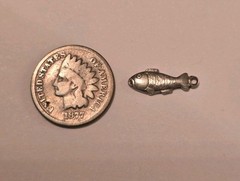 Swedish Fish 835 Sterling Silver Tiny Charm Pendant