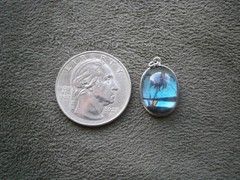 Hand Painted Butterfly Wing Vintage Sterling Silver Bracelet Charm Pendant 1.1g