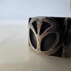 Vintage Hecho En Mexico Sterling Silver 925 Ring Size 5.5 6Grams