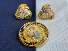 Vtg Earring Lot Jewelry Rama Liz Claiborne Monet Napier Enamel Rhinestone