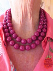 Vintage Lilac/Purple Double Strand Bead Necklace