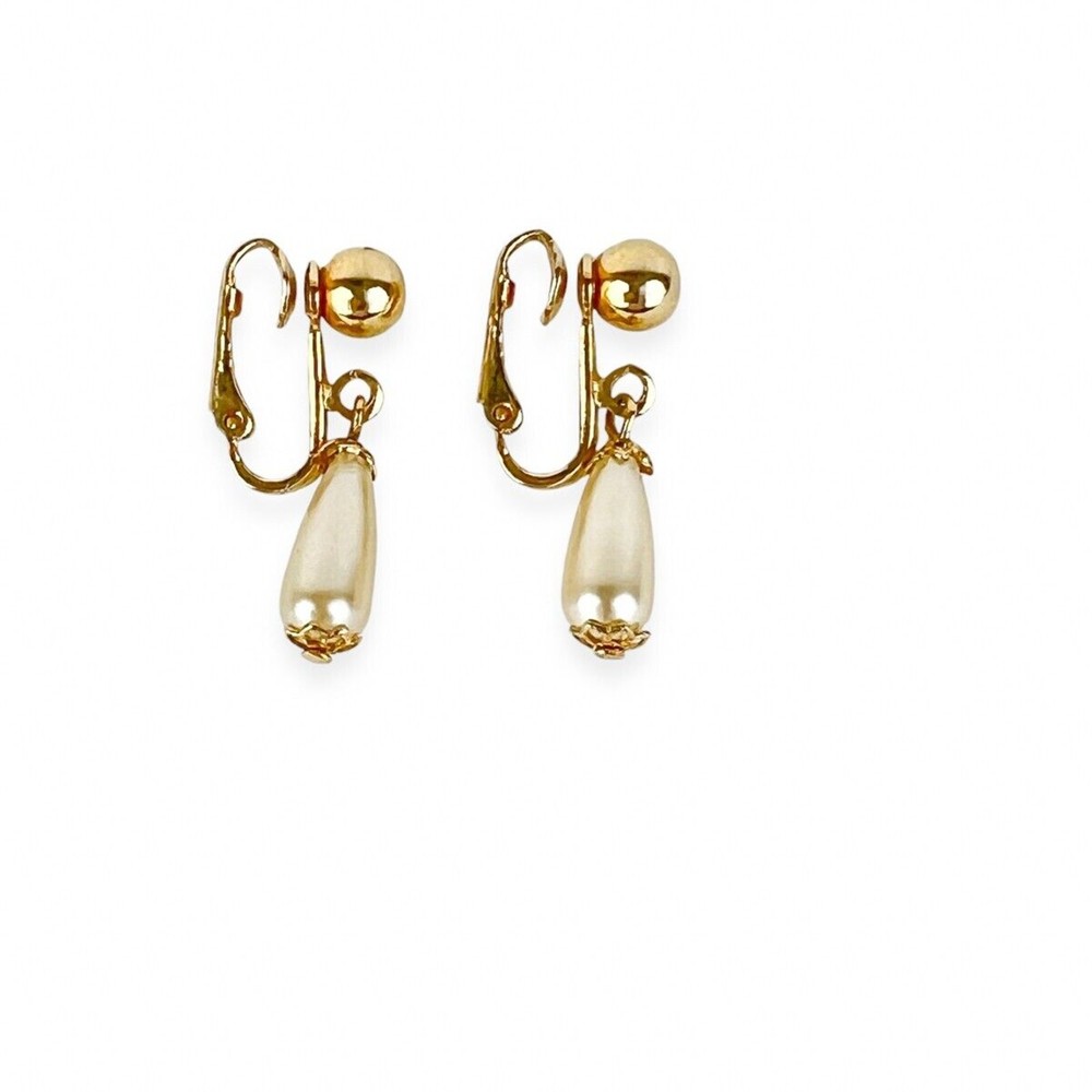 Sarah Coventry Earrings Clip On Dangle One ‘N Only Classic Chic Quiet Elegance