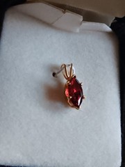 House Of Nikolas Ruby Ice Cubic Zirconia Pendant NEW IN BOX