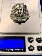 Vtg Signed Jewelart Sterling Silver Figural King Tut Pin Brooch 3D RARE $175Etsy