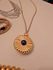 Vintage & Contemporary Jewelry Lot – NAPIER Stamped Bracelet, Cameo Necklace & M