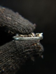 Sterling Silver Pink Topaz & CZ Ring Size 7