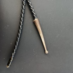 Western Bolo Tie Black Onyx Sterling Silver Cowboy Cowgirl Statement Handmade