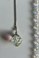 Vintage Crystal Aurora Borealis Necklace Bracelet Earrings Brooch Pin Ring Lot