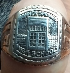 Vintage ArtDeco 1931 Bonner High School Signet Ring 10KGold 6 Grms Rare PreWWII