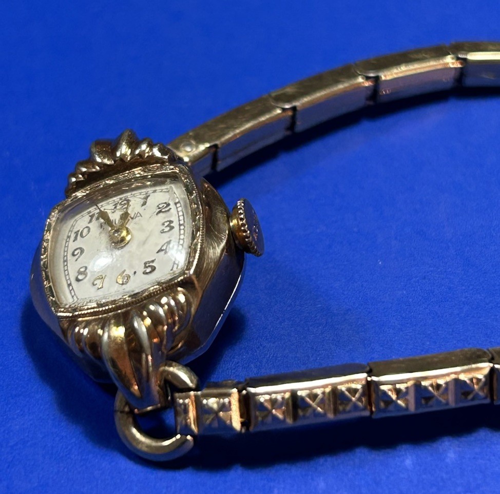 Vintage 1950 Women’s 10k rolled gold plate Wind Up Bulova Watch