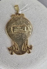 Vintage Wallace Silversmiths HOT AIR BALLOON Enamel Pendant Christmas Ornament