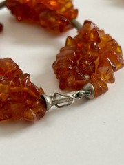 1980 amber set 3.9 oz box tag Daile Klaipeda huge necklace and bracelet