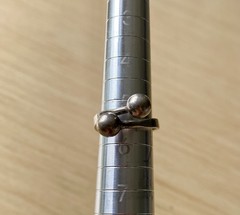 Sterling Silver MCM Scandinavian Norway Vintage Adjustable Ring