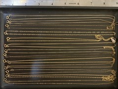 L9 Vintage 1/20 12K & 14K GOLD-FILLED Resal Wear Fine Fancy Necklace (LOT OF 13)