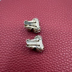 Vintage WEISS Red Aurora Borealis Clip on Earrings. See pics.