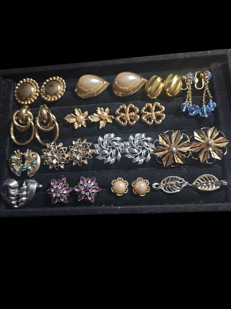 Vintage Napier Monet Avon Sarah Coventry Coro Clip Screwback Earring Lot