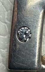 VTG Rare Theodor Klotz TEKA Sterling Silver Diamond Mid Century Pendant
