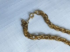 Vintage Gold Tone Necklace 26 Inches As Pictured-VM8.