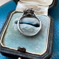 Art Deco Vintage 1.50Ct Round Cut Lab Created Diamond 925 Silver Engagement Ring
