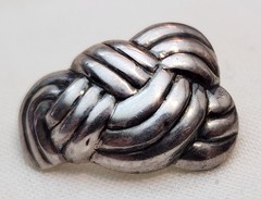 Vintage Weave Knot Sterling FAS Stud Earrings