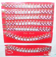 Vintage Bracelets Lot Gumball Novelty Charms Sports Team Gang Warriors Pride NOS