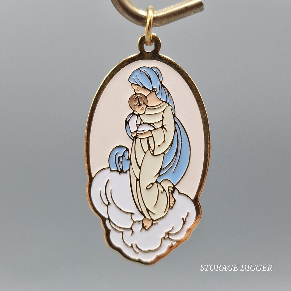 VTG NEW Precious Moments Blessed Art Thou Among Women Pendant 1.75″ x 1″, Rare
