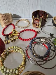 Mixed metal materials lot of 50 bracelets