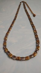 30-36″ 2 Tone X Necklace Or Belt With Dousing Fob