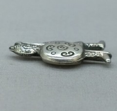 Vintage Silver Viking Charm Pendant Traditional Warrior Spear Shield Armor