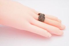 Vintage Sterling Silver 925 Marcasite Ring Size 8.75