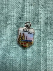 Vintage ANTIKO 800 Silver Köln Cathedral Enamel Travel Charm Germany