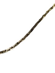 Vintage Textured Goldtone Chain Necklace Spring Ring Clasp 14 inches Long