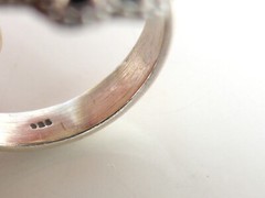 Vintage Sterling Silver 925 Rutilated Quartz Large Ring Size 6