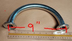 SANITARY FERRULE END STAINLESS STEEL U BEND TRI CLAMP 22MIL INTERNAL DIAMETER