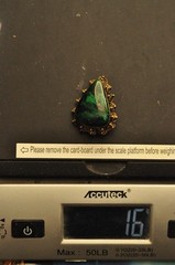 Vintage 935 Silver Brooch/Pendant – Eilat Stone (King Solomon Stone) – 1¾”, 18g