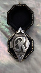 Vintage Sterling Silver Initial “R” Ring-Monogram Ring-Signet Ring