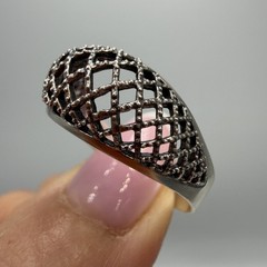 Vintage 925 Sterling Silver Filigree Statement Ring Women’s Size 12.5 Large